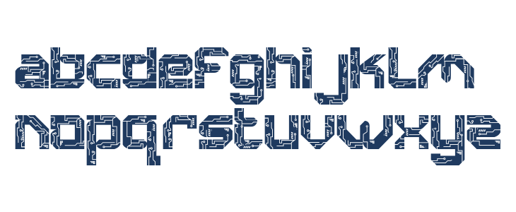 Cyber Crown Three Lowercase