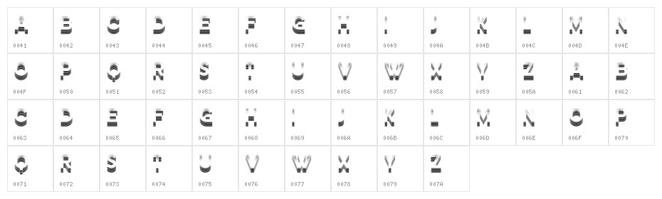 Cyber Expert Regular Character Map