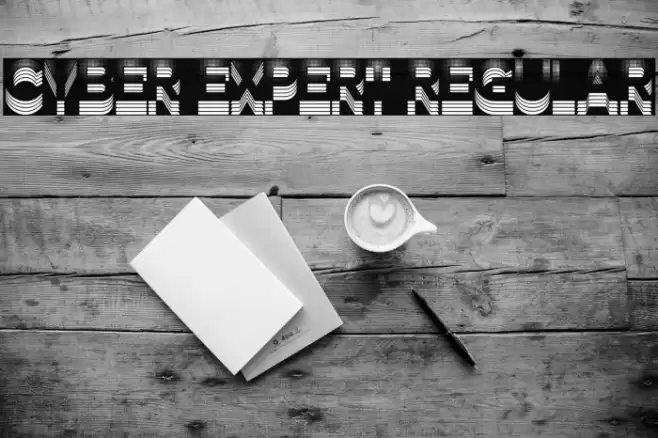 Cyber Expert Regular Font examples