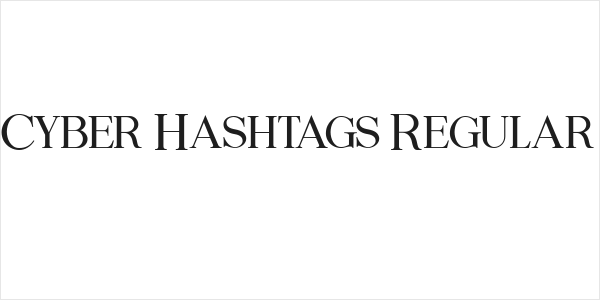 Cyber Hashtags Regular Logo