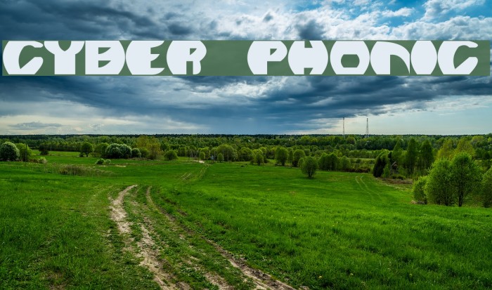 Cyber Phonic Font examples