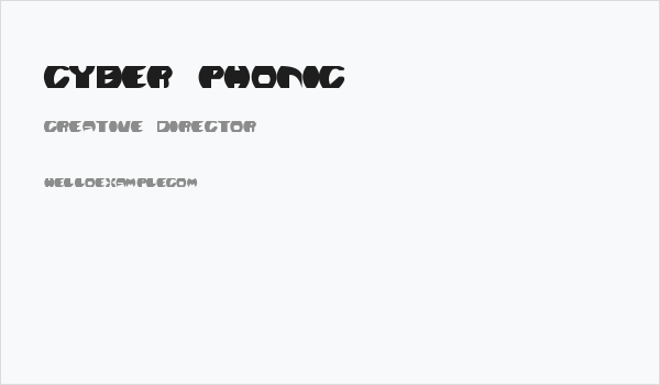 Cyber Phonic Business Card