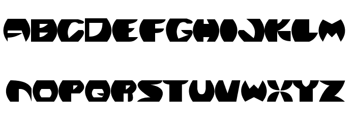 Cyber Phonic Font LOWERCASE