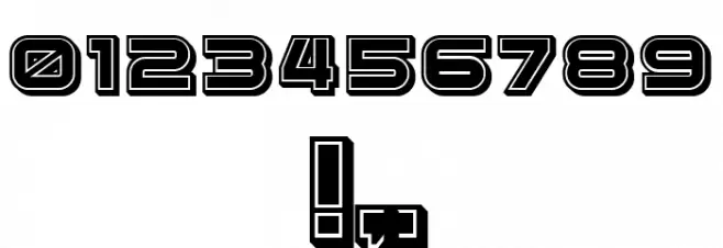 Cyber Princess 3D Filled Regular Font OTHER CHARS