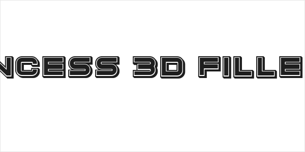 Cyber Princess 3D Filled Regular Logo