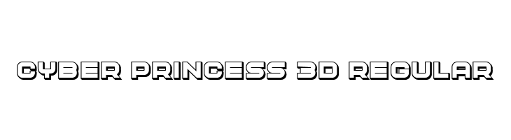 Cyber Princess 3D Regular  font caratteri gratis