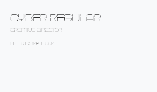 Cyber Regular Business Card