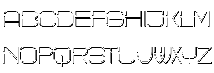 Cyber Regular Font LOWERCASE