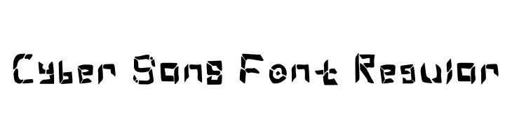 Cyber Sans Font Regular  नि: शुल्क फ़ॉन्ट्स डाउनलोड