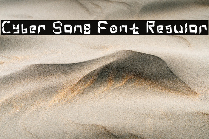 Cyber Sans Font Regular Example 1