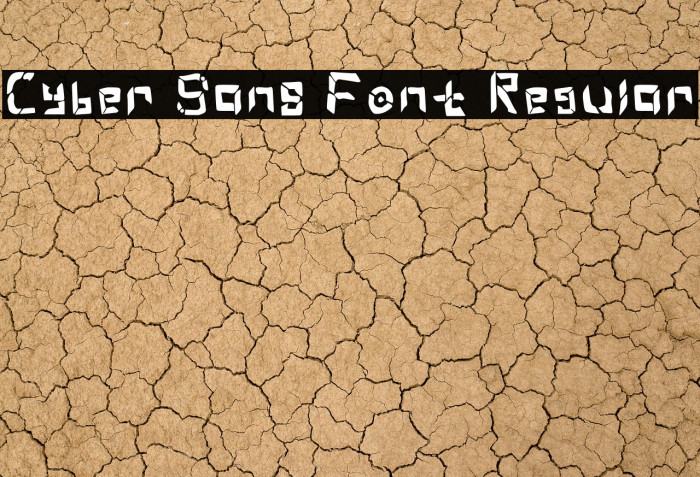 Cyber Sans Font Regular Example 3