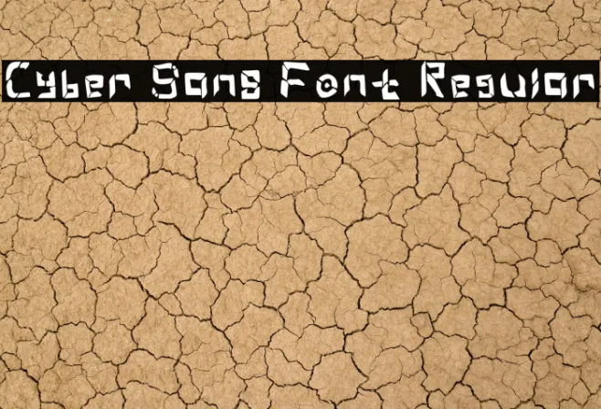 Cyber Sans Font Regular Example 3