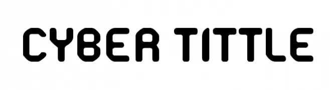 Cyber Tittle  フリーフォントのダウンロード
