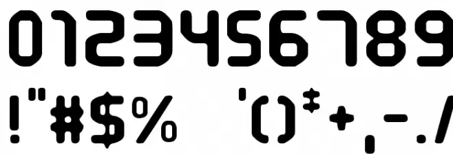 Cyber Tittle Font OTHER CHARS