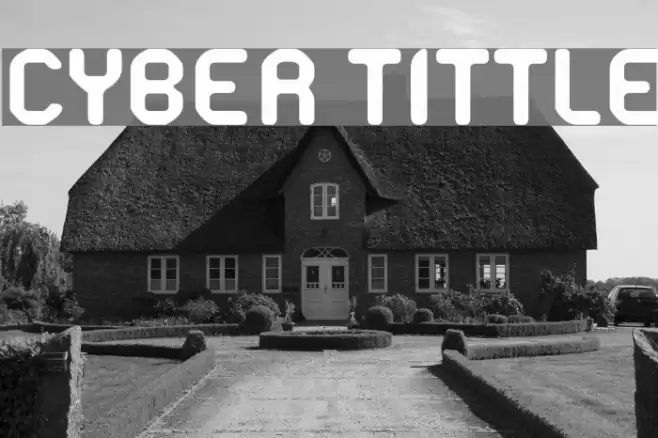 Cyber Tittle Font examples