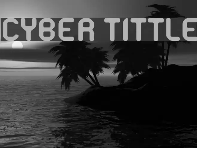 Cyber Tittle Font examples