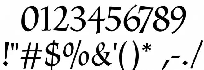 CyberCaligraphic Font OTHER CHARS