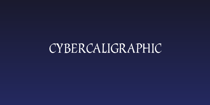 CyberCaligraphic Social Header