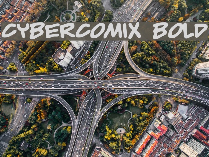 CyberComix Bold Font examples
