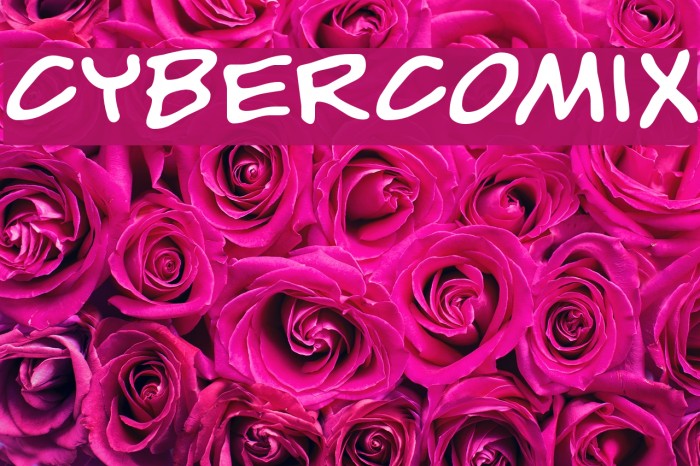 CyberComix Font examples