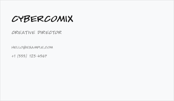 CyberComix Business Card
