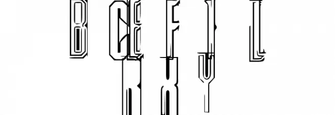 CyberFlix Regular Schriftart Groß