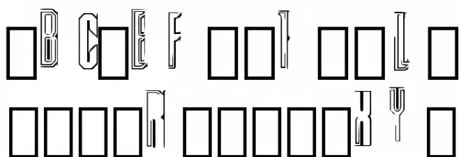 CyberFlix Regular Schriftart Kleinbuchstaben