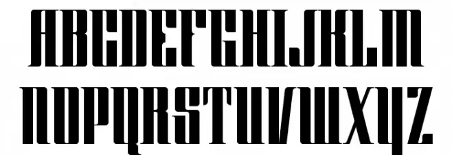 CyberGothic DEMO Regular Schriftart Groß