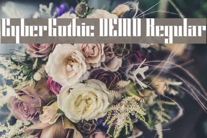 CyberGothic DEMO Regular Font examples