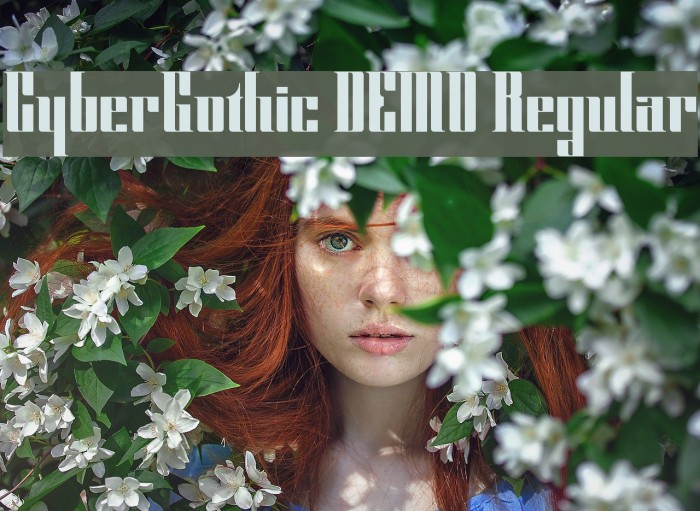 CyberGothic DEMO Regular Font examples