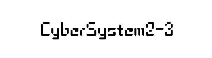 CyberSystem2-3  font caratteri gratis