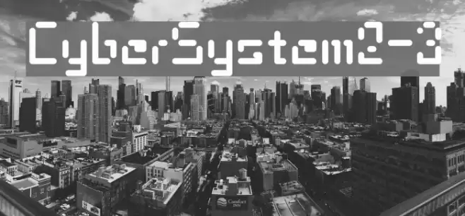 CyberSystem2-3 Font examples