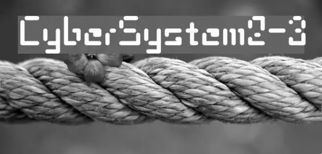 CyberSystem2-3 Font examples