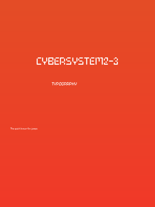 CyberSystem2-3 Poster