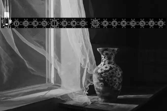 CyberTech Monogram Font examples