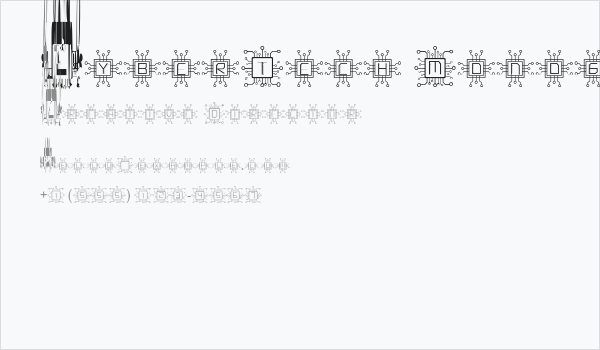 CyberTech Monogram Business Card