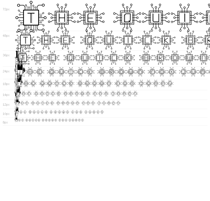 CyberTech Monogram Waterfall