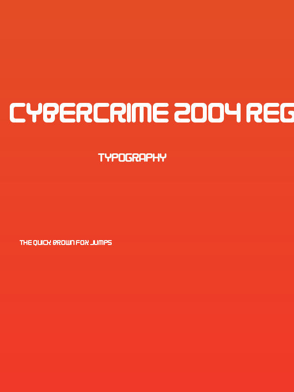 Cybercrime 2004 Regular Poster