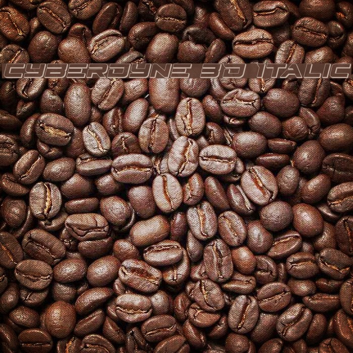 Cyberdyne 3D Italic Example 2