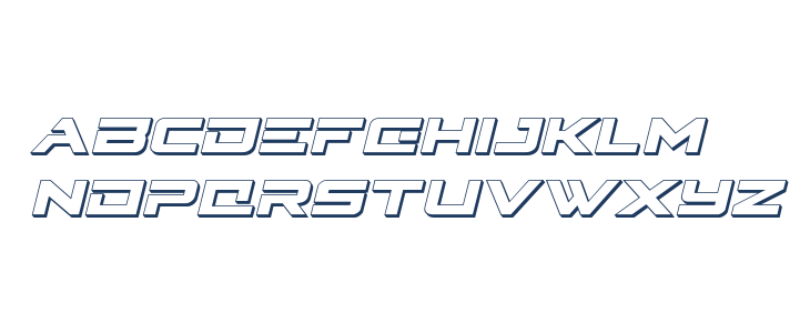 Cyberdyne 3D Italic Lowercase