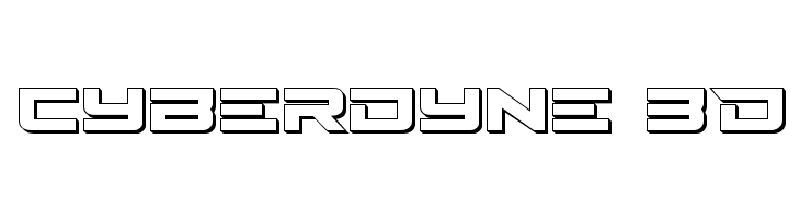 Cyberdyne 3D Fonte