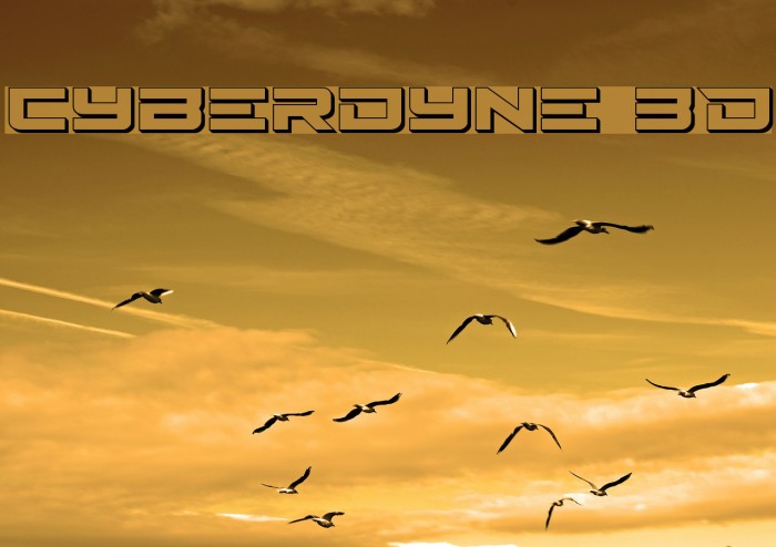 Cyberdyne 3D Font examples