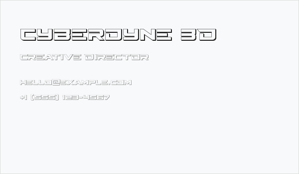 Cyberdyne 3D Business Card