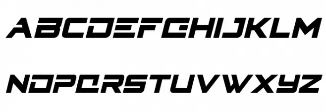 Cyberdyne Condensed Italic 字体 小写