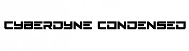 Cyberdyne Condensed  フリーフォントのダウンロード