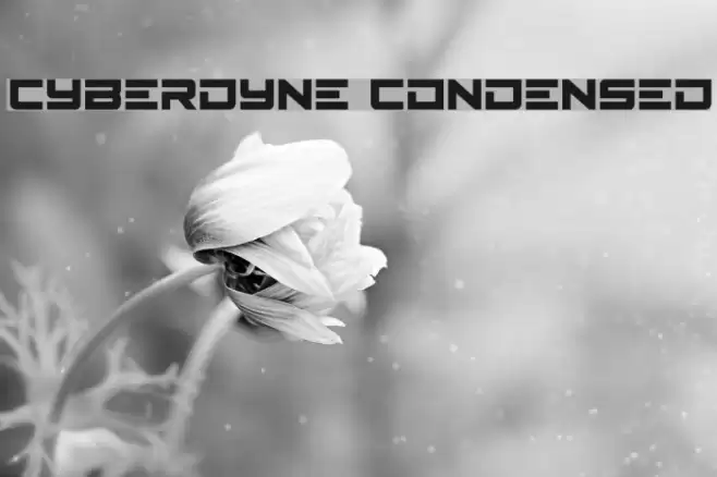Cyberdyne Condensed Шрифта examples