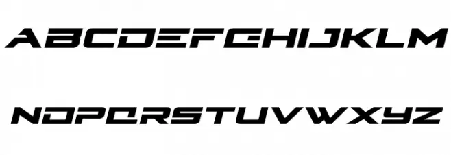Cyberdyne Expanded Italic Caratteri MINUSCOLO