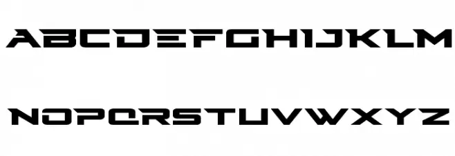 Cyberdyne Expanded フォント 大文字