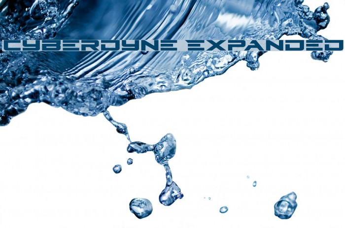 Cyberdyne Expanded Schriftart examples