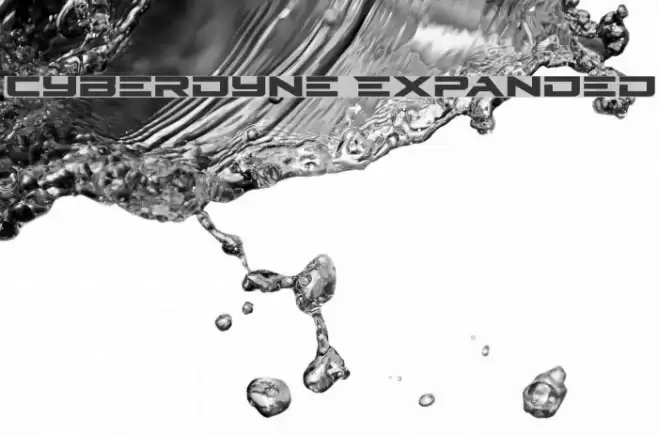 Cyberdyne Expanded Schriftart examples